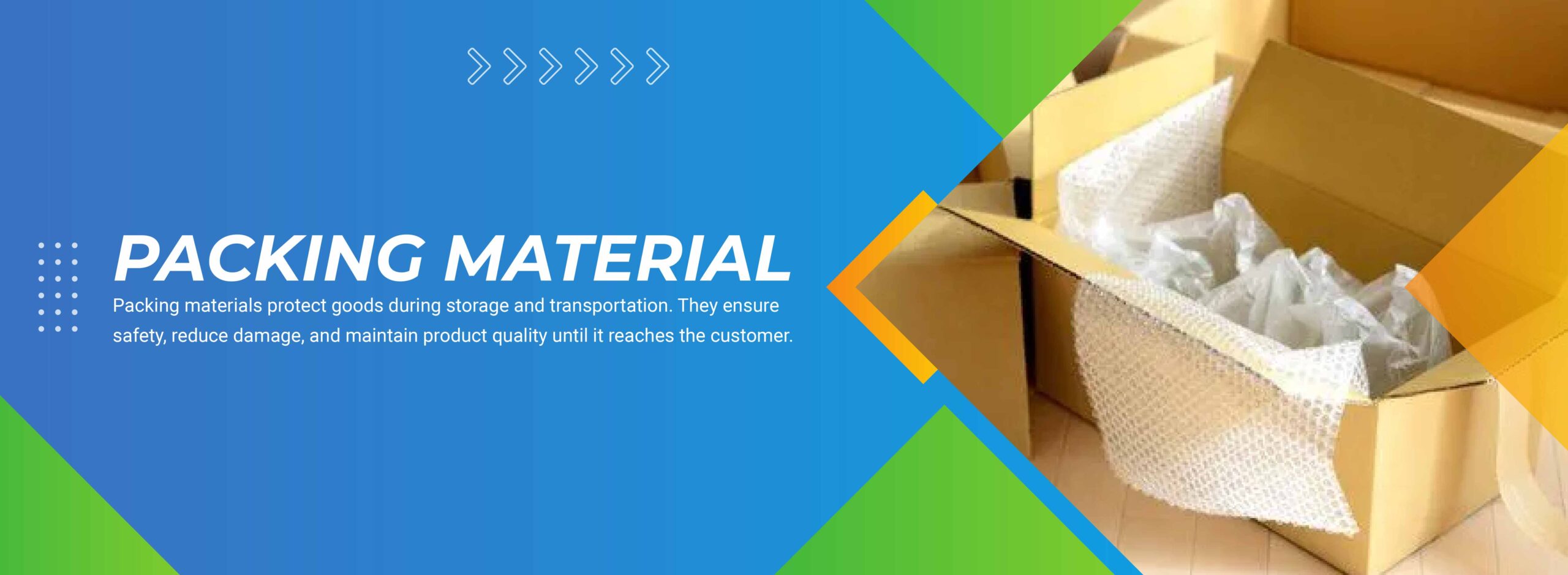 Web Banner Design_ Packing Material -